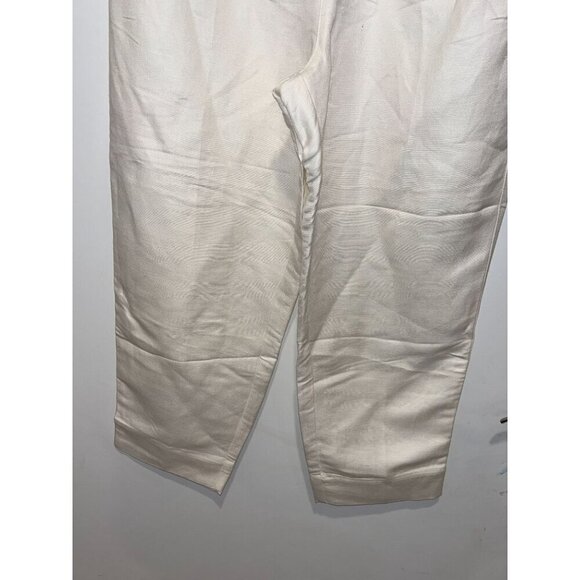 NWOT Madewell High-Waisted Tapered Denim Trousers Size 6 Cream  Womens - Picture 6 of 11